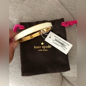 KATE SPADE Idiom Bangle Bracelet - White